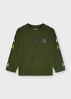 PLAYERA M/L LETRAS VERDE CAZA NIÑO MAYORAL M4075 MAYORAL