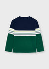 PLAYERA M/L COMBINADA VERDE NIÑO MAYORAL M4083 MAYORAL