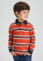 POLO M/L RAYA BLOQUE NARANJA MAYORAL M4156