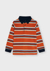 POLO M/L RAYA BLOQUE NARANJA MAYORAL M4156 MAYORAL