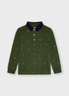 POLO M/L ESTAMPADO VERDE CAZA MAYORAL M4158 MAYORAL