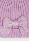 CONJUNTO GORRO BUFANDA STRASS LILA MAYORAL M10155 MAYORAL