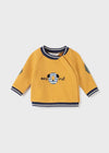 SUDADERA CON BOTONES AL COSTADO MOSTAZA MAYORAL T2-4 M2406 MAYORAL