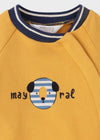 SUDADERA CON BOTONES AL COSTADO MOSTAZA MAYORAL T2-4 M2406 MAYORAL