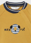SUDADERA CON BOTONES AL COSTADO MOSTAZA MAYORAL T2-4 M2406 MAYORAL