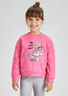 Sudadera Afelpada Ante Fucsia Niña Mayoral M4430 MAYORAL
