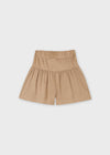 Falda Short Moda Tela Piel De Durazno Camel Niña Juniormayoral M7907 MAYORAL