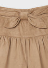 Falda Short Moda Tela Piel De Durazno Camel Niña Juniormayoral M7907 MAYORAL