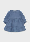 Vestido Mezclilla Suave Bordado Estrella Bebe Niña Mayoral M2822 MAYORAL