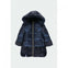 ABRIGO VESTIR AFELPADO MARINO NIÑA BOBOLI