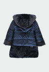 ABRIGO VESTIR AFELPADO MARINO NIÑA BOBOLI Boboli