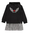VESTIDO COMBINADO SUDADERA AFELPADA NIÑA BOBOLI Boboli