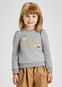 Sudadera Letras Lentejuela Acero Niña Vig Mayoral M4429