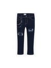 Pantalon Mezclilla Skinny Cintura Ajustable Super Oscuro Niña Mayoral Mayoral