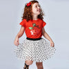 Conjunto Blusa M/C Manzana Falda Tul Lunares Niña Mayoral Mayoral