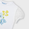 Conjunto Blusa M/C Flores Falda Tul Amarilla Niña Mayoral Mayoral