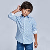 Camisa M/L Estampada Celeste Niño Mayoral Mayoral