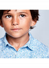 Camisa M/L Estampada Celeste Niño Mayoral Mayoral
