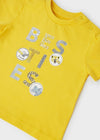 Playeras M/C "Besties" Amarillo Bebe Niño Mayoral M1011 MAYORAL