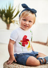 Blusa M/C Play Blanco Bebe Niña Mayoral M1028 MAYORAL