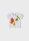 Blusa M/C Play Blanco Bebe Niña Mayoral M1028 MAYORAL