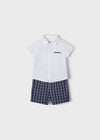 Conjunto Short Lino Vestir Marino Niño Mayoral M1232 MAYORAL