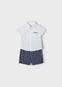 Conjunto Short Lino Vestir Marino Niño Mayoral M1232