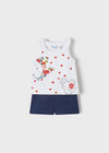 Conjunto Short Bolsillos Marino Bebe Niña Mayoral M1242 MAYORAL