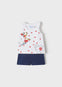 Conjunto Short Bolsillos Marino Bebe Niña Mayoral M1242