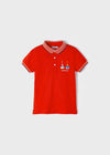 Polo M/C Bordado Stretch Rojo Niño Mayoral M3105 MAYORAL