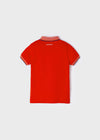 Polo M/C Bordado Stretch Rojo Niño Mayoral M3105 MAYORAL