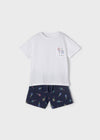 Pijama Niño Playera M/C Blanco Mayoral M3747 MAYORAL