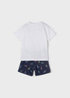Pijama Niño Playera M/C Blanco Mayoral M3747 MAYORAL