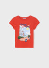 Blusa M/C Rojo Junior Niña Mayoral M6037 MAYORAL