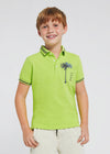 Polo M/C Print Verde Limon Niño Junior Mayoral M6103 MAYORAL