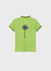 Polo M/C Print Verde Limon Niño Junior Mayoral M6103 MAYORAL