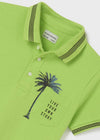Polo M/C Print Verde Limon Niño Junior Mayoral M6103 MAYORAL