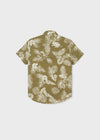 Camisa M/C Estampada Hojas Junior Niño Mayoral M6113 MAYORAL