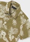 Camisa M/C Estampada Hojas Junior Niño Mayoral M6113 MAYORAL