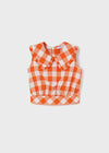 Blusa Cuadros Naranja Junior Niña Mayoral M6125 MAYORAL