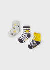 Set 3 Calcetines Amarillo Mayoral M10174 MAYORAL