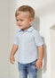 Camisa M/L Lino Celeste Bebe Niño Mayoral M117