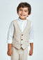 Chaleco Sastre Lino Avena Niño Mayoral M3338