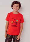Playera M/C "Skate" Rojo Junior Niño Mayoral M6008 MAYORAL
