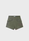 Short Lino Verde Militar Junior Niña Mayoral M6220 MAYORAL