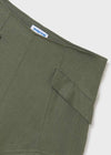 Short Lino Verde Militar Junior Niña Mayoral M6220 MAYORAL
