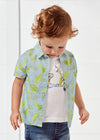 Camisa M/C Estampado Celeste Bebe Niño Mayoral M1115 MAYORAL