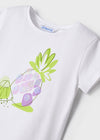 Blusa M/C Piña Blanco Niña Mayoral M3039 MAYORAL
