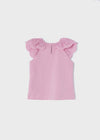 Blusa S/M Bordados Lila Niña Mayoral M3052 MAYORAL