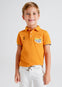 Polo M/C Bolsillo Print Naranja Niño Mayoral M3104